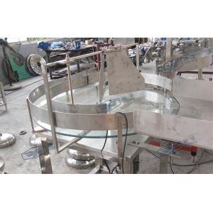 Semi Automatic Rotary Bottle Sorting Machine For Milk Glass Bottle 0.37Kw