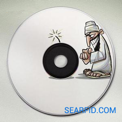 CD, DVD disc management RFID label, DVD disc management RFID sticker