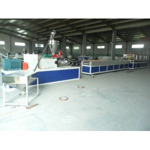 Automatic PE WPC Extrusion Line , Conical Twin Screw Extruder