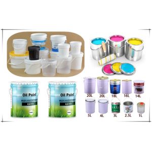 Automatic Round Container Labeling Machine For Paint Pail