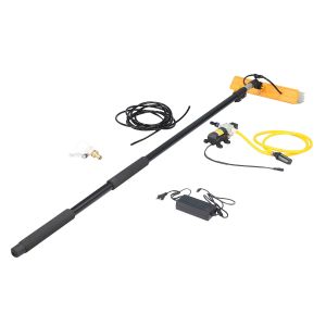 Precision Clean PV Panel Surface Washing Brushes with Carbon Fiber Telescopic