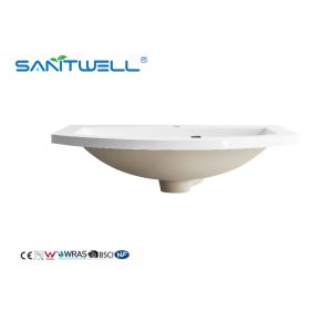 SWS650 Good Price Various Size Acceptable Stone Resin Basins Round-Half Shape