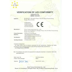 Xi'an Shelok Instruments Technology Co., Ltd. Certifications