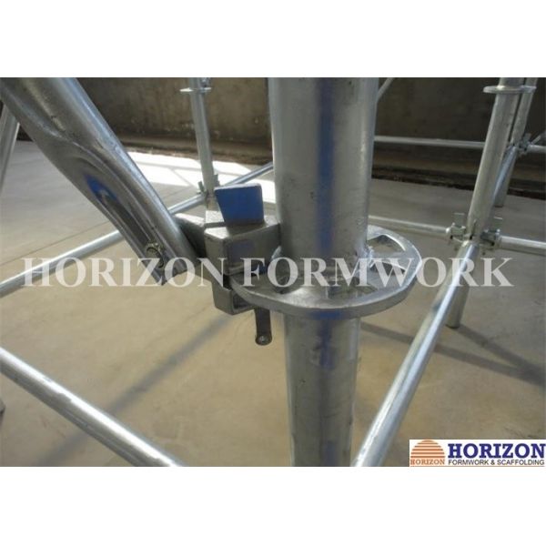 Quality Flexible Ringlock Scaffolding System , Wedge Lock Scaffolding High Stability for sale