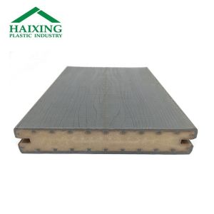 Brown Covered Elastic Plastic and PVC Core Inside Garden Solid Grooved Composite