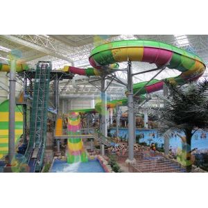 Wholesale FRP Boomerang Spiral Swimming Pool Slide Environmental Protection from china suppliers
