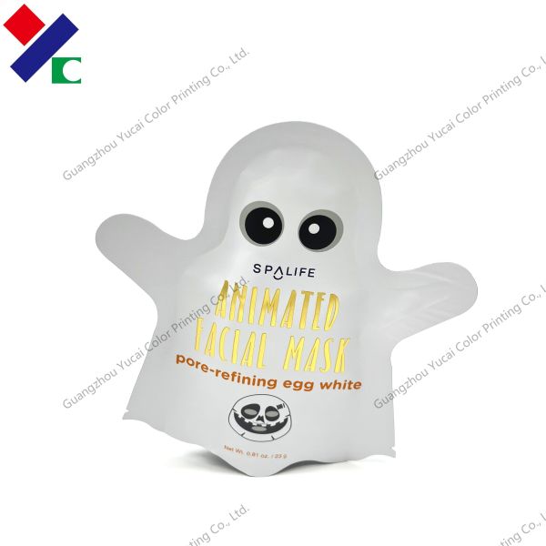PET VMPET PE Packaging Facial Mask Bag 80 X 80 MM Customized Shaped