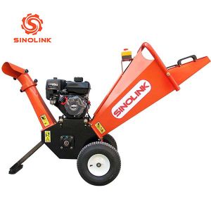 Small Wood Chipper Machine Design Gasoline 196cc 3.6kw 6.5HP