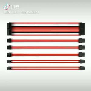 Wholesale Braided Sleeved Extension cable ATX 24pin ATX 4+4pin EPS 8pin PCI-E 6pin PCI-E Male to Female Power Supply cable Kits from china suppliers