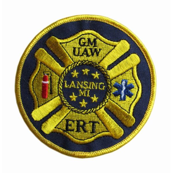 Sustainable Embroidered Patch Applique Heat Cut Border Hook And Loop Backing