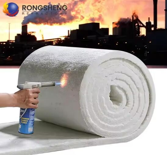 High Temperature Insulation Wool Ceramic Fiber Blanket Bulk 1260c 50mm 25mm