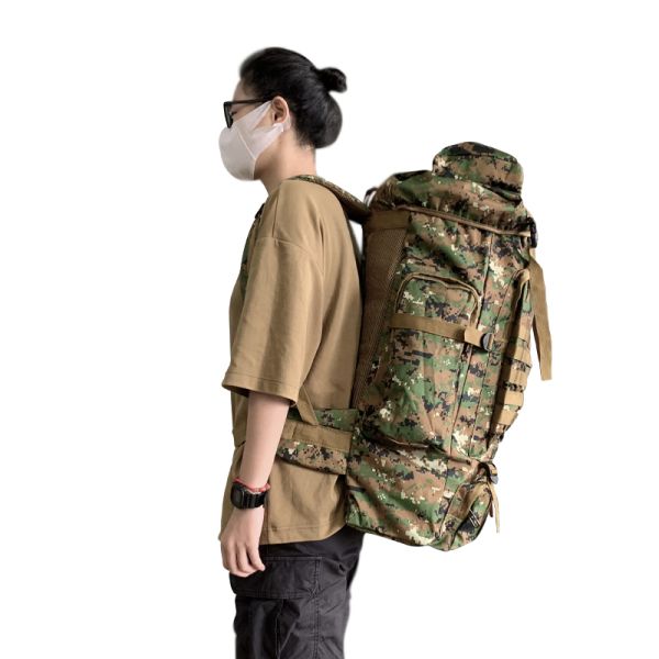 Multifunction Backpack for Outdoor Training Physiological Curve Back Carrying System