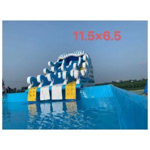 Commercial Inflatable Bounce House Water Slide with Pool Max Capacity ＞500kg