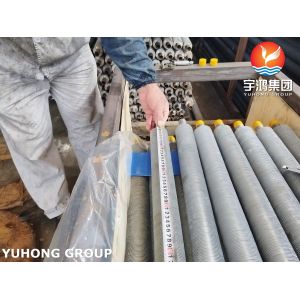 Spiral Wound L Fin Tubes ASTM A179 Base Tube With AL1060