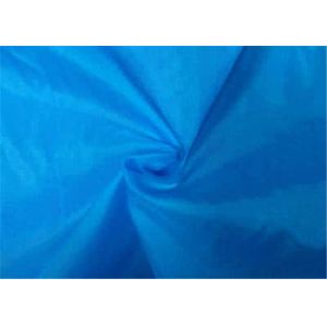Blue Taffeta Waterproof Fabric , Comfortable Hand Feel 70d Nylon Taffeta Fabric