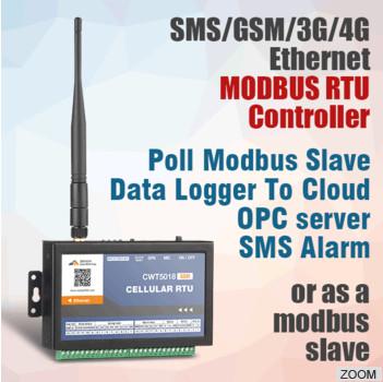 Quality Programmable Ethernet 3G 4G Gprs Gsm Sms Gps Telemetry Data Logger Modbus Gateway IO Module remote terminal unit Alarm for sale