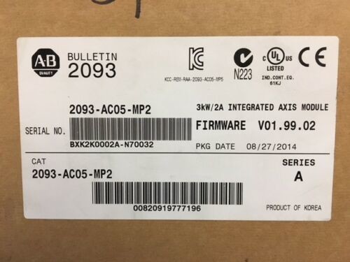 Quality ALLEN-BRADLEY 2093-AC05-MP2 Kinetix 2000 Integrated Axis Module for sale
