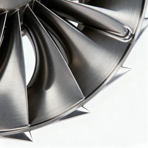 Precision CNC machining China aerospace engine titanium alloy blade custom