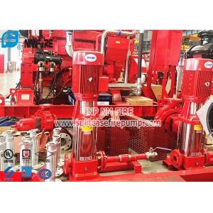 50Hz Centrifugal Fire Pump Set , Electric Jockey Pump With Control Panel