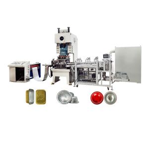 Aluminum Foil Restaurant Takeout Container Making Machine with Pneumatic Power