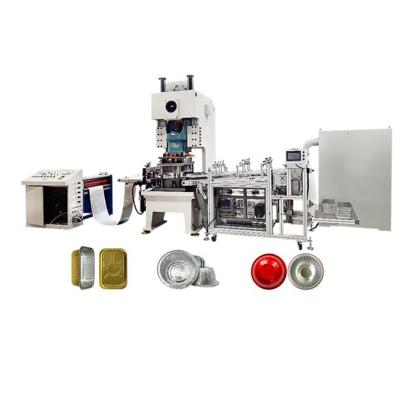 Aluminum Foil Restaurant Takeout Container Making Machine with Pneumatic Power
