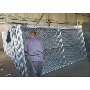 chain link temporary construction fence panels 6FT X 10F Mesh 2 3/8 " x 2 3/8" (