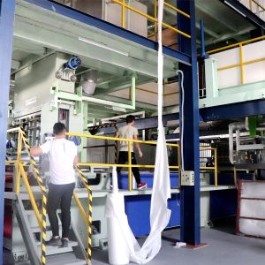ABB 1500T Annual Non Woven Fabric Production Line With Siemens AC Motor