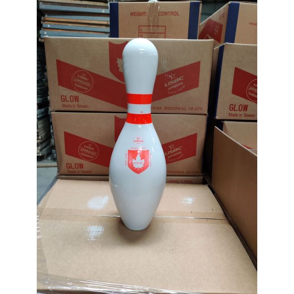 Entertainment Function Maple Bowling Pins Smooth Surface Triangular Setup Flat Bottom
