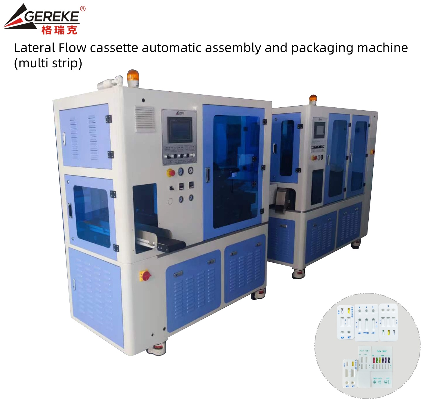 Lateral Flow Cassette Multi Strips Automatic Assembly Packaging Equipment With Strip Cutting Machine