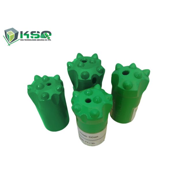 Tapered Button Drill Bit 11° Carbon Steel Short Skirt 38mm Coal Mining High Wear