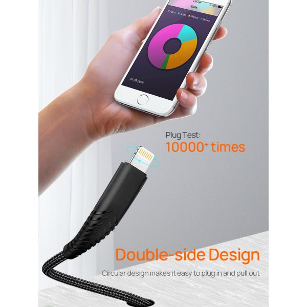 Custom Logo 0.5M Micro USB Lightning Cable For Apple