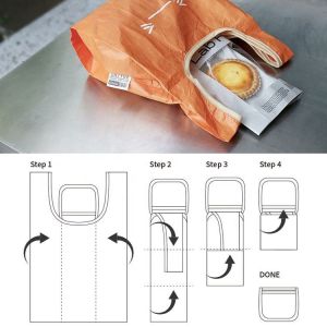 Custom Tyvek Foldable Shopping Bag Sustainable Singlet Bag, Grocery Bag, T-Shirt