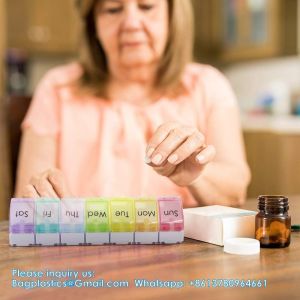 Extra Large Weekly Pill Organizer, 7 Days Pill Case Travel Daily Pill Box