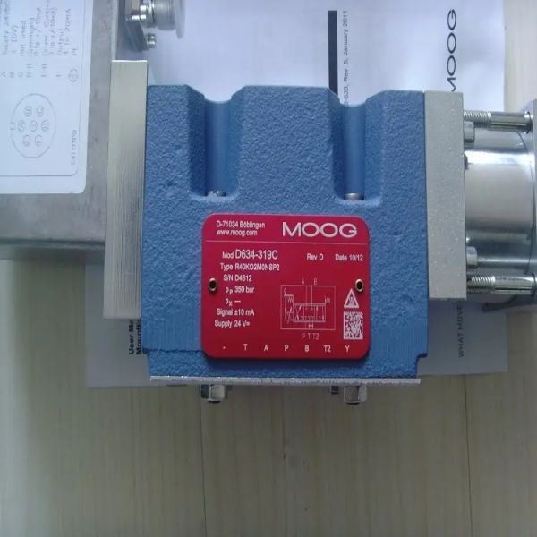 Moog Servo Valve Electric Hydraulic Servo Valve with 24V 220V Voltage 1A Rated