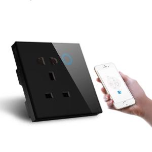 China Smart Home Wifi Uk Standard Tuya App Smart Life Power Monitor 5pin Universal Wifi Socket With Led Indicator on sale