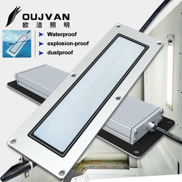 Close-up view of F9Q LED Work Light illumination and lens details