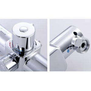 Electric Shower Thermostatic Control Valve Metal Concealed Wall Mounted Switch