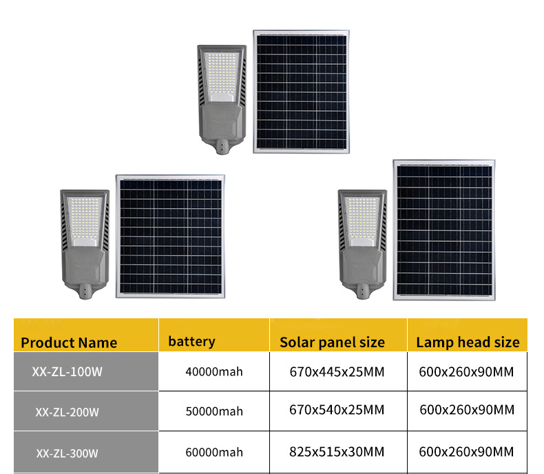 Split-Type Solar Light with 2-3 Rainy Days Backup and 160 lm/w Luminous