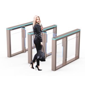 Wholesale Double Channel Office Security Gates 1400mm*120mm*980mm Speed Turnstile from china suppliers