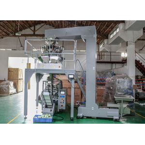 Vertical Puffed Snacks Packing Machine , Multi Heads Weigher Food Package