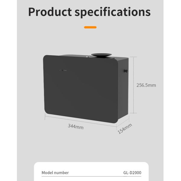 Wall Mounted Large Space Aroma Diffuser Machine 2000cbm Coverage Remote Control