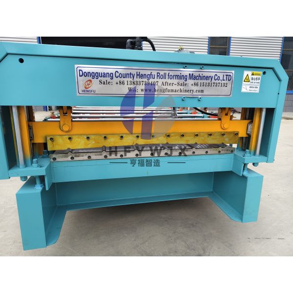 Full Automatic 890 Profile Roof Trapezoidal Sheet Forming Machine With PLC Control System