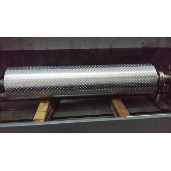 Non - Ferrous Metal / Leatheroid / Leather Embossing Rolls , Knurled Rollers