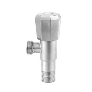 Professional SS201 Brushed Angle Valve For Sink Corrosion Resistance