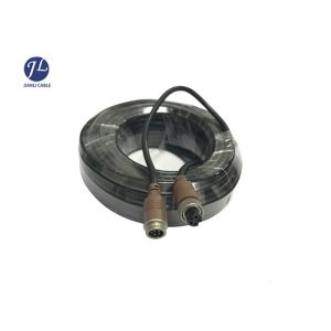 Vehicle Camera System 5 Pin Aviation Cable GX12 Copper Connector Signal