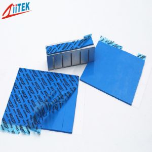 China ultra soft Thermal Conductive pad For LED lighting 4 W/M-K blue thermal silicone gap filler  TIF100-40-12U on sale