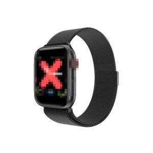 Metal Band Men Blood Pressure Tracker Watch , Full Touch Ip67 Waterproof Smart