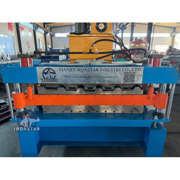 “CE Certified 5 Rib & 6 Rib Trapezoidal Sheet Double Layer Roll Forming Machine European Standard for Hungary”