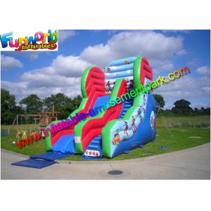 Wholesale Three Line Commercial Inflatable Slide 0.55mm PVC With Air Blower from china suppliers