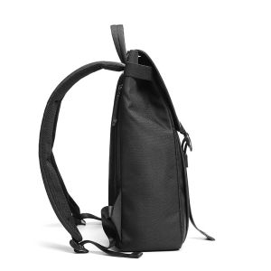 PU Leather Travel Men Business Backpack With Physiological Curve Back